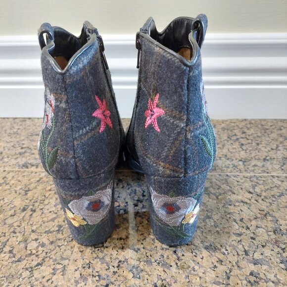 Indigo Road Floral Women's Ankle Booties Size 8 US - Picture 5 of 8